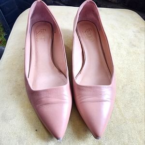 FrancoSerto nude block heel flat